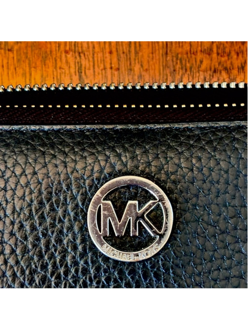 MICHAEL KORS COUTURE BLACK PEBBLE LEATHER WITH SNAKE PRINT HOBO BAG & WALLET EUC - Picture 9 of 11